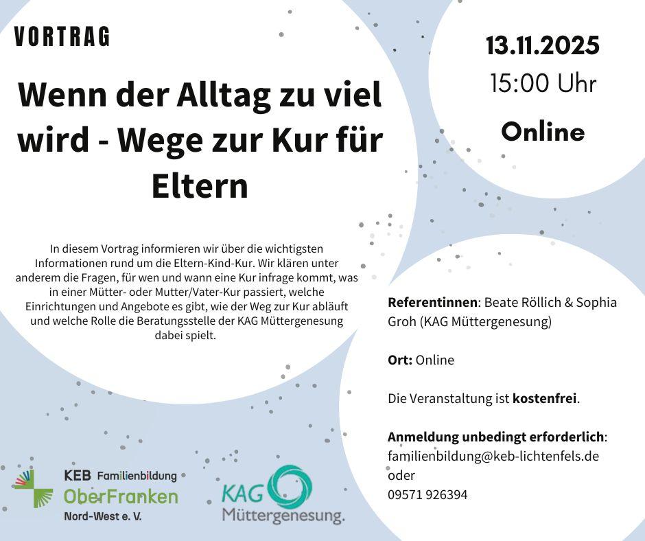 Vortrag Wege zur Kur für Eltern
