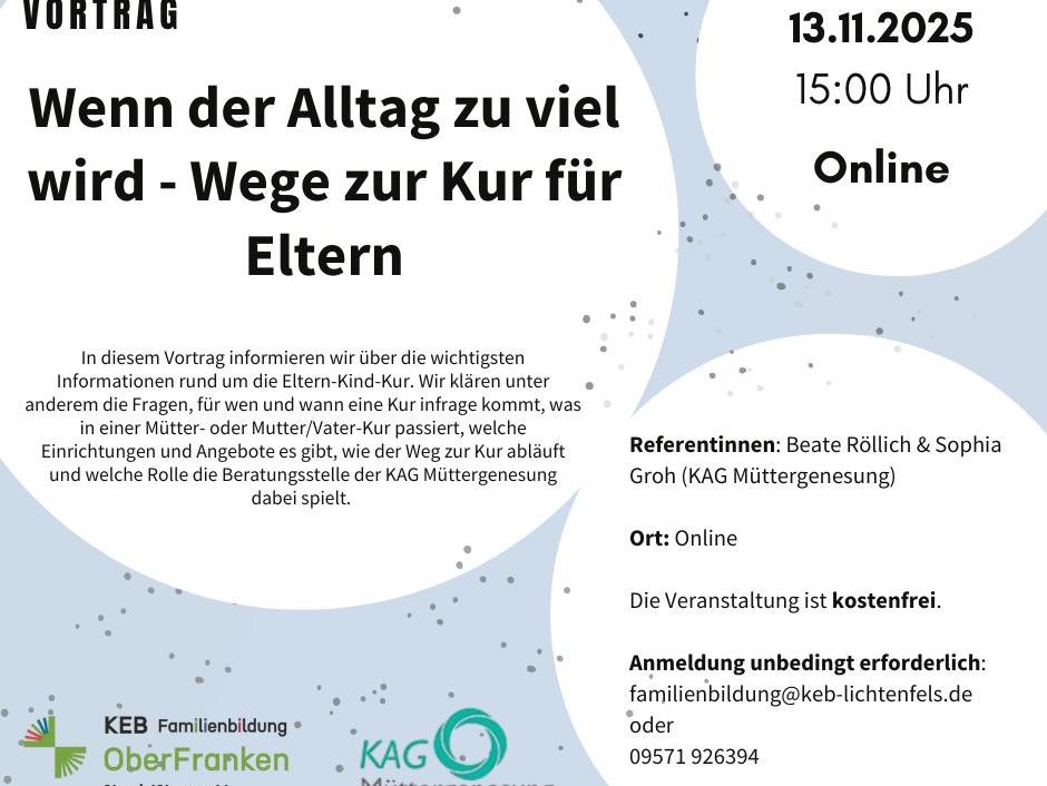 Vortrag Wege zur Kur für Eltern (c) MWG